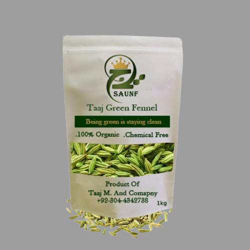 Taj Green Fennel Seed (Saunf) 1kg